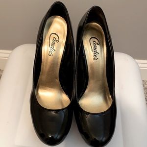 Black Patent Leather Heals